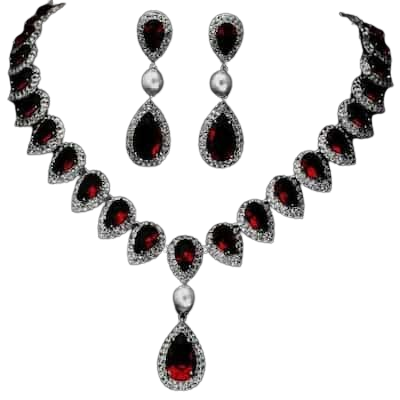 Bộ Trang Sức Đá Ruby Nhân Tạo – Nổi Bật Mọi Ánh Nhìn