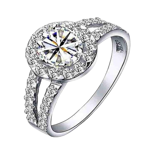 Nhẫn Bạc Đá Thiên Nhiên 24 Carat